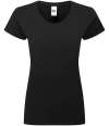 180F Russell Athletic Ladies Authentic Classic Ringspun T-Shirt Black colour image